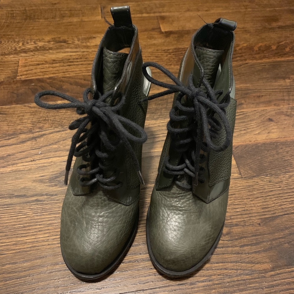 Alexander Wang lace up heel bootie